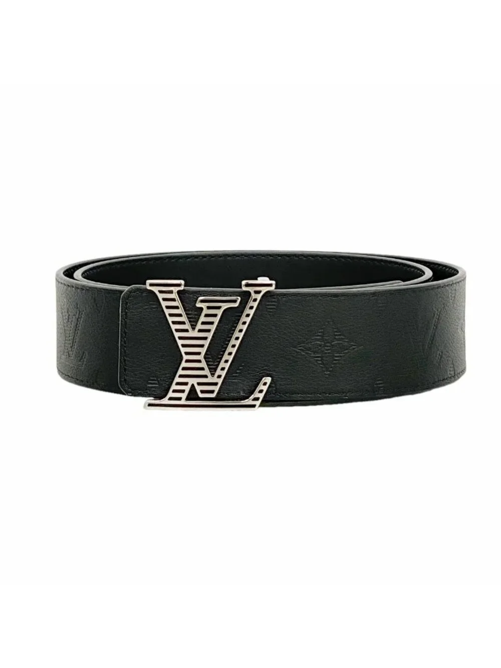 Louis Vuitton Belt Monogram Shadow LV 40 Reversible Black
